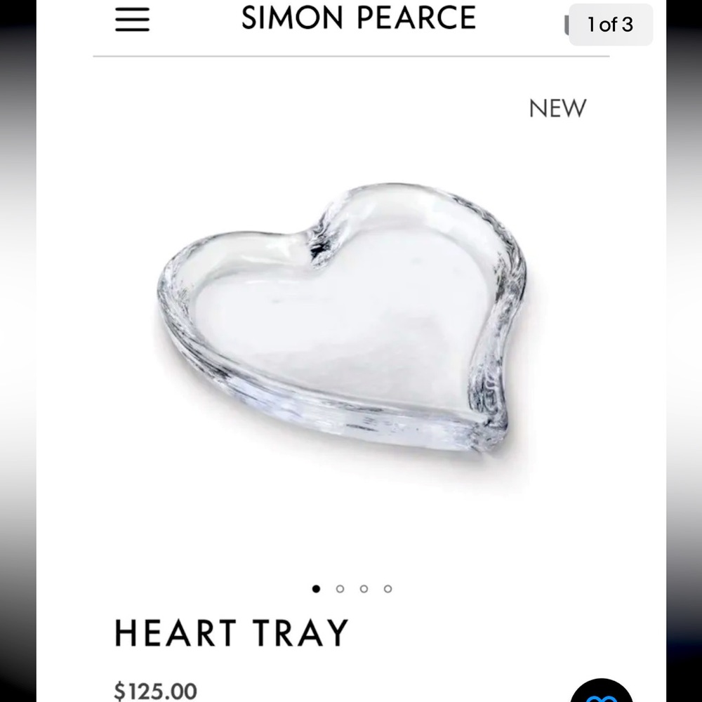 Glass Heart Brand New still in Box